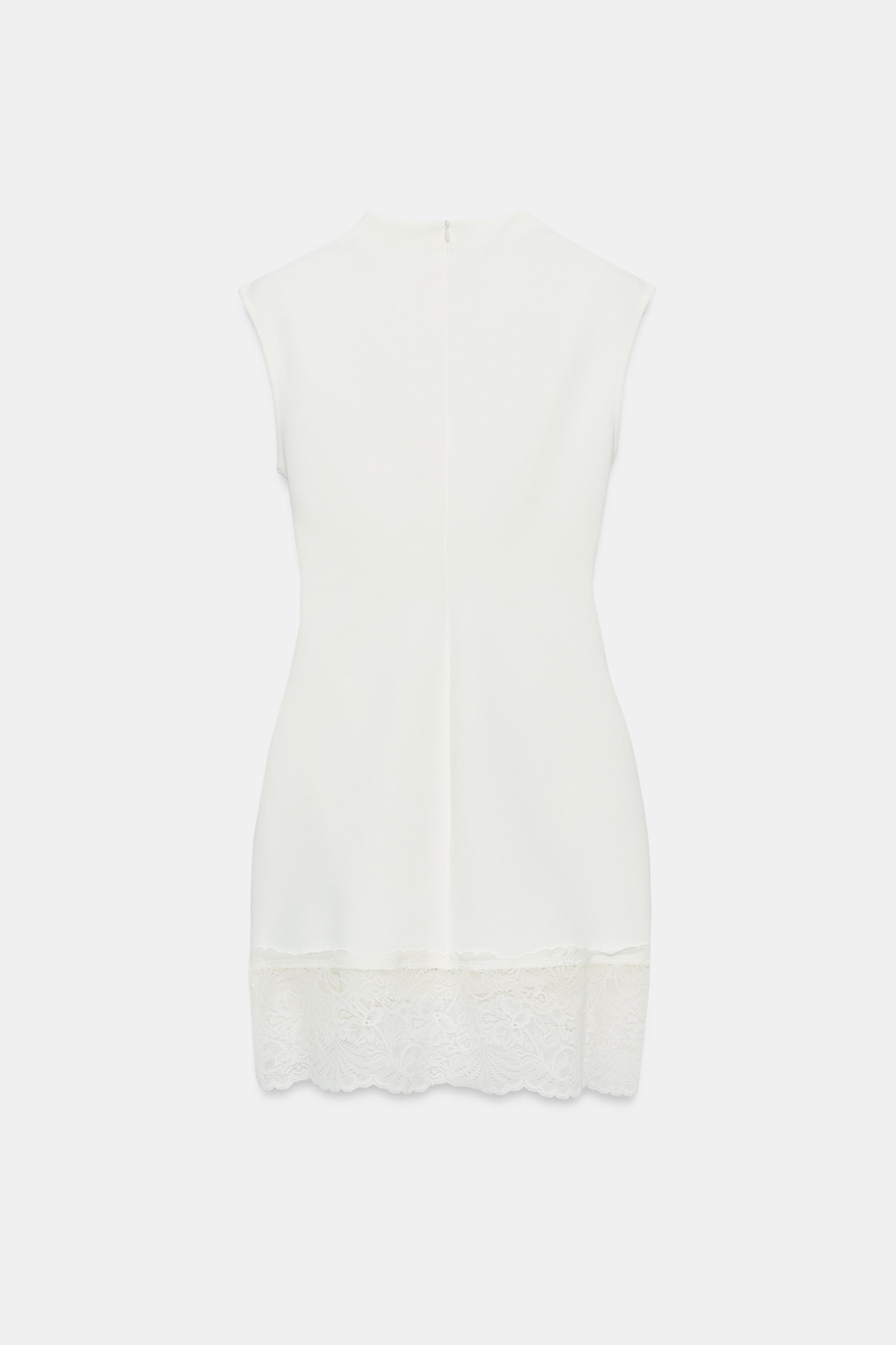 STRETCH LACE SHORT DRESS